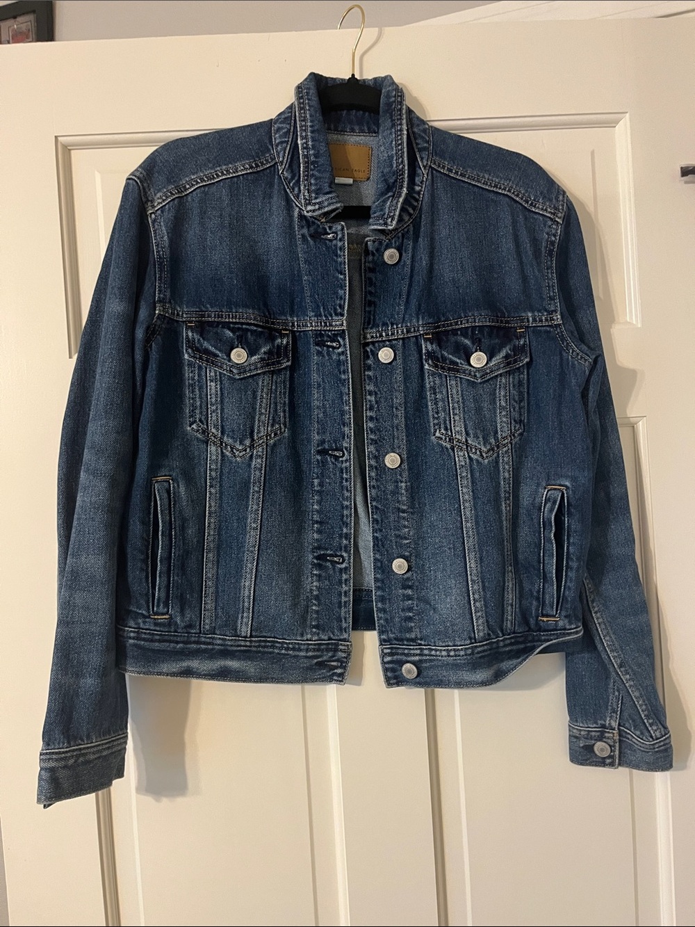 American Eagle Outfitters Men's Blue Denim Jacket